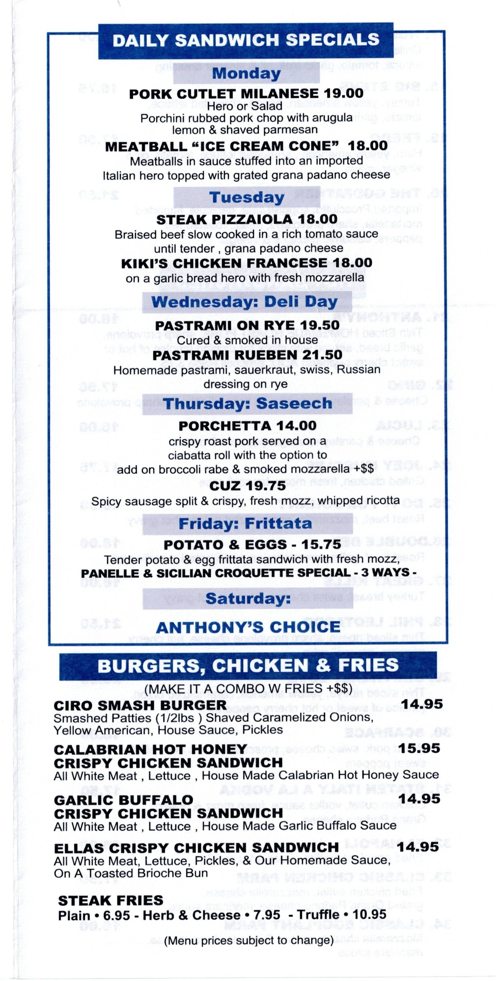 Anthony's Paninoteca food photos
